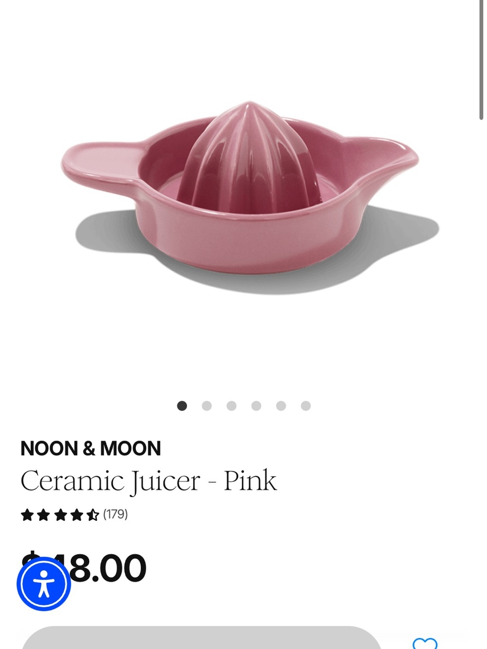 Pink Ceramic Citrus Juicer
